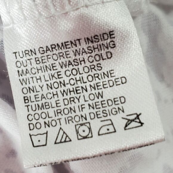 🔹️I ❤ Beatles White w/Black Burnout Baseball Sleeve Top Large - Picture 8 of 8